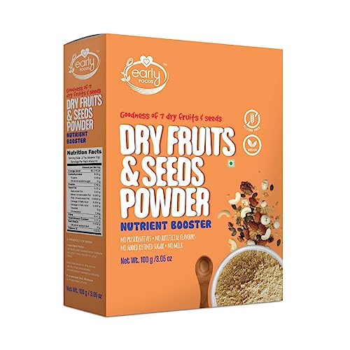 Early Foods Dry Fruits Powder 7 Superfoods Blend, 100 g Price ₹300.00