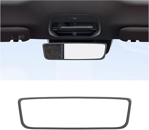Marco protector de espejo retrovisor de automóvil, cubierta protectora de silicona para el borde del espejo retrovisor compatible con el modelo 3 Y,