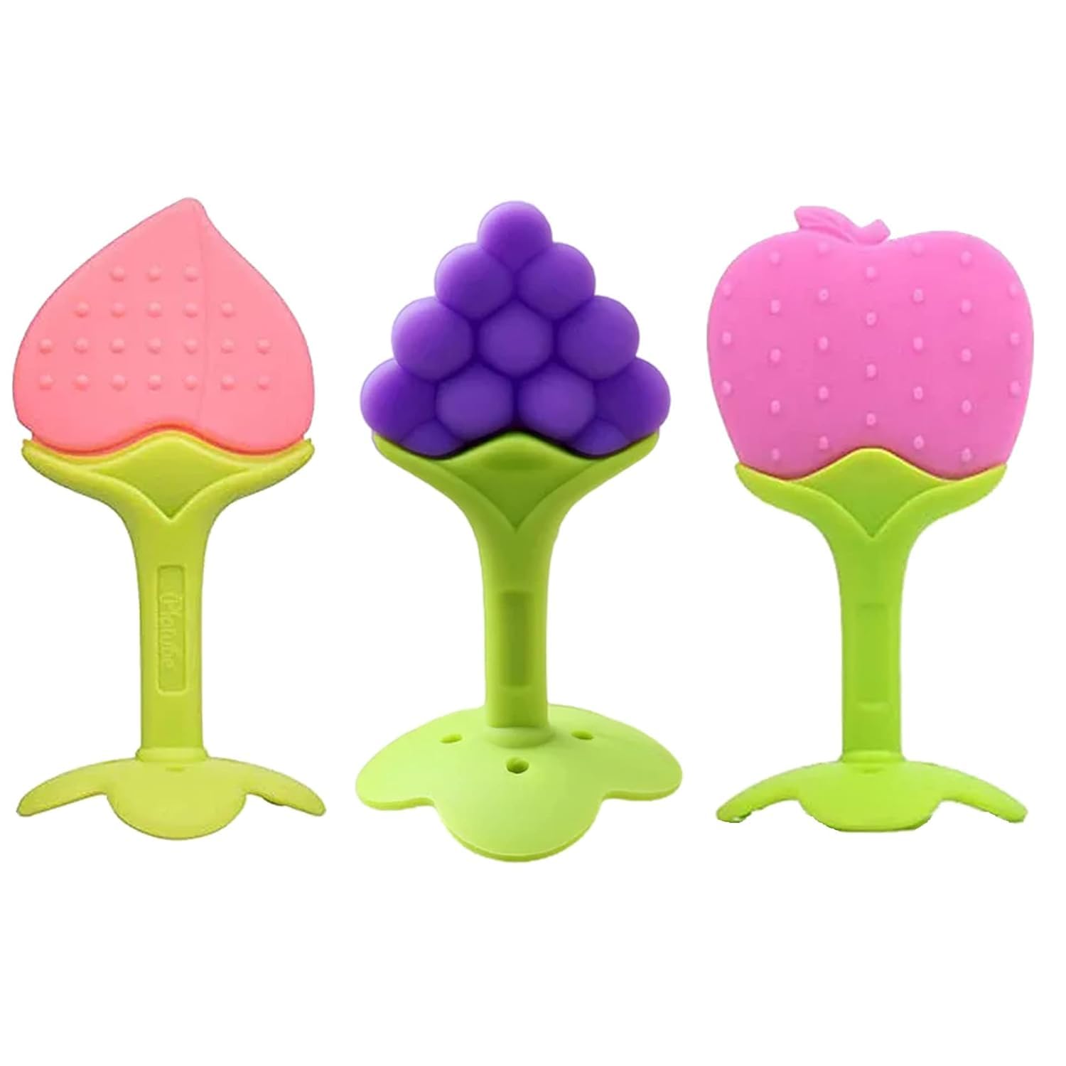 Teething Baby Chew Toys | BPA-Free Soft Silicone Teether for Babies 6-12 Months | Natural Organic Freezer-Safe Teething Toy for Toddlers | Gum Pain Relief Teether Set (3 Pack)-image-19