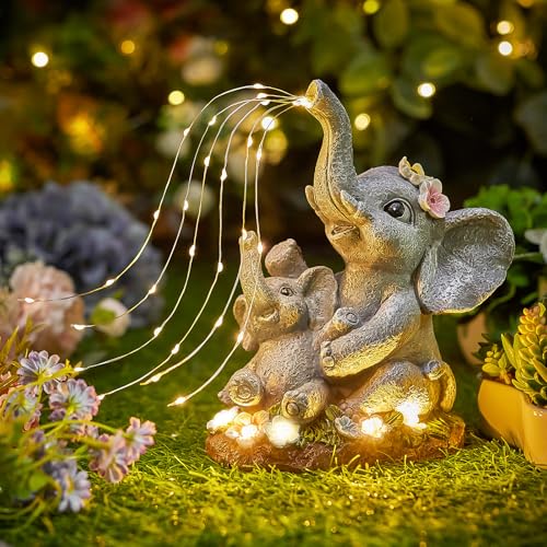 66% Off Brightown Solar Elephant Garden Statue with LED Lights