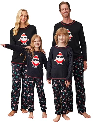 Ekouaer Matching Family Sets Christmas Pajamas Set Xmas PJS Sleepwear Soft Christmas Matching Jammies