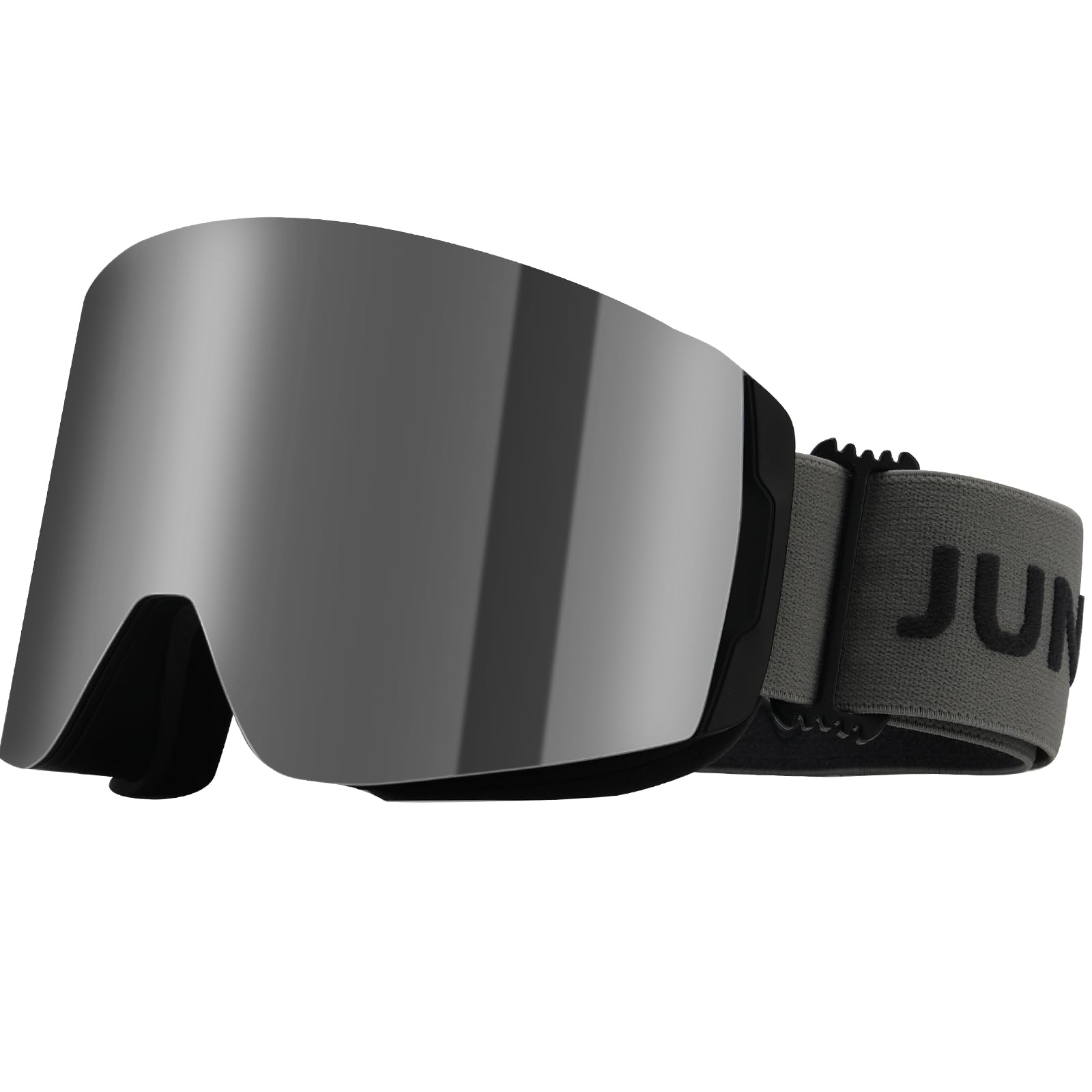 Skibrille, rahmenlose, austauschbare Gläser, 100% UV400-Schutz, Schneebrille für Damen und Herren
