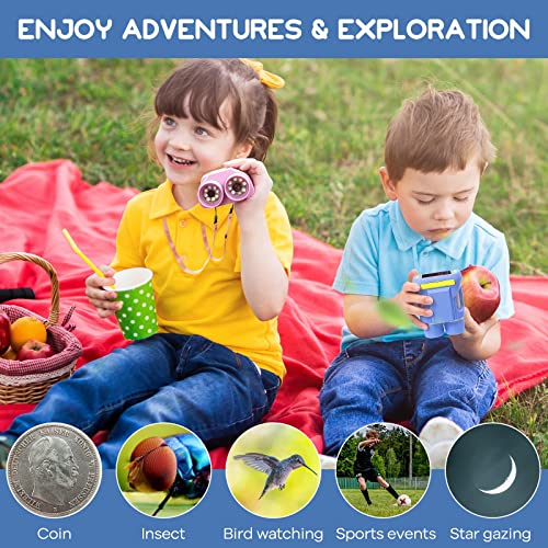 Andonstar Ad122 Kids Microscope&Telescope Double Lens, Portable Handheld Microscope Binoculars, Digital Camera&Video Microscope Kit For Kids, 2" Lcd Blue, Windows/Mac Compatible, Sd Card Included #TOP5