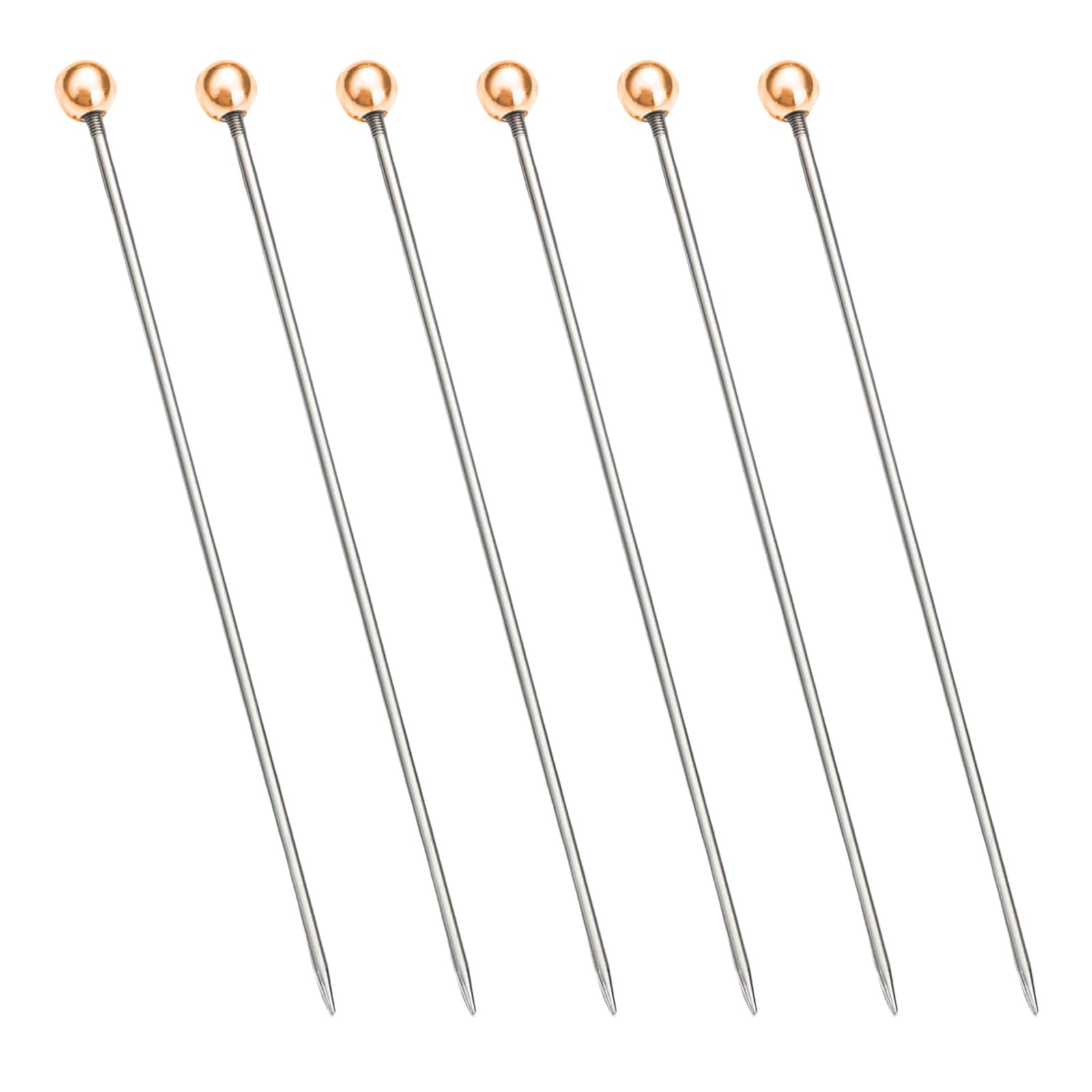 Uqezagpa Of 6 Stainless Steel Cake Testing Needle Cupcake and Biscuits Probe Pastries Accessories Kitchen Baking Utensil Cake Tester