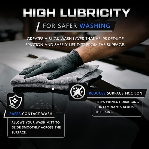 Image of Graphene Ceramic Car Wash Soap - Graphene Coating Infused Car Shampoo - pH-Neutral Formula for Coatings - Cleans, Protects, & Recharges Existing Coatings In One Step (16oz)