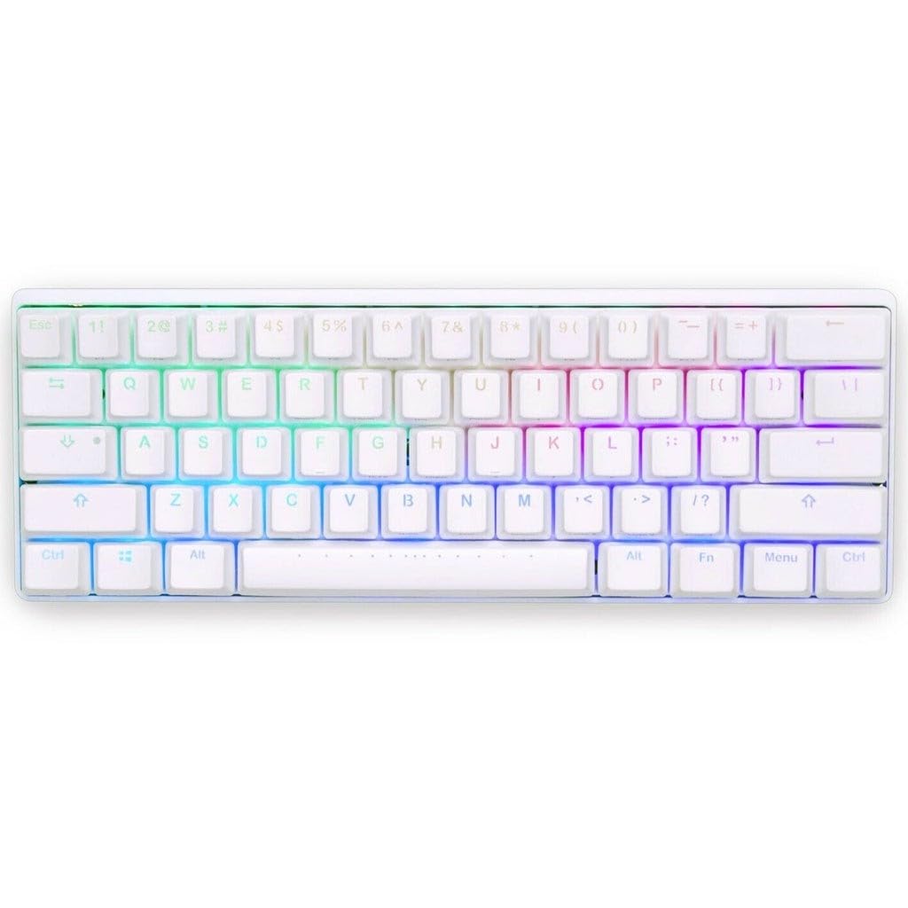 Amazon.com: Vortex New POK3R White Aluminum 60% RGB Double Shot