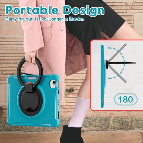 Funda iPad Air de 5ª y 4ª generación resistente 10.9 azul antichoque 7