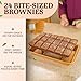 GOTHAM STEEL XL Brownie Pan with Dividers Nonstick Baking Pan for All Edge Brownies with Removable Divider, 2 in 1 Cake Pan + Brownie Baking Tray with 24 Pre-Cut Molds, Non-Toxic Oven/Dishwasher Safe