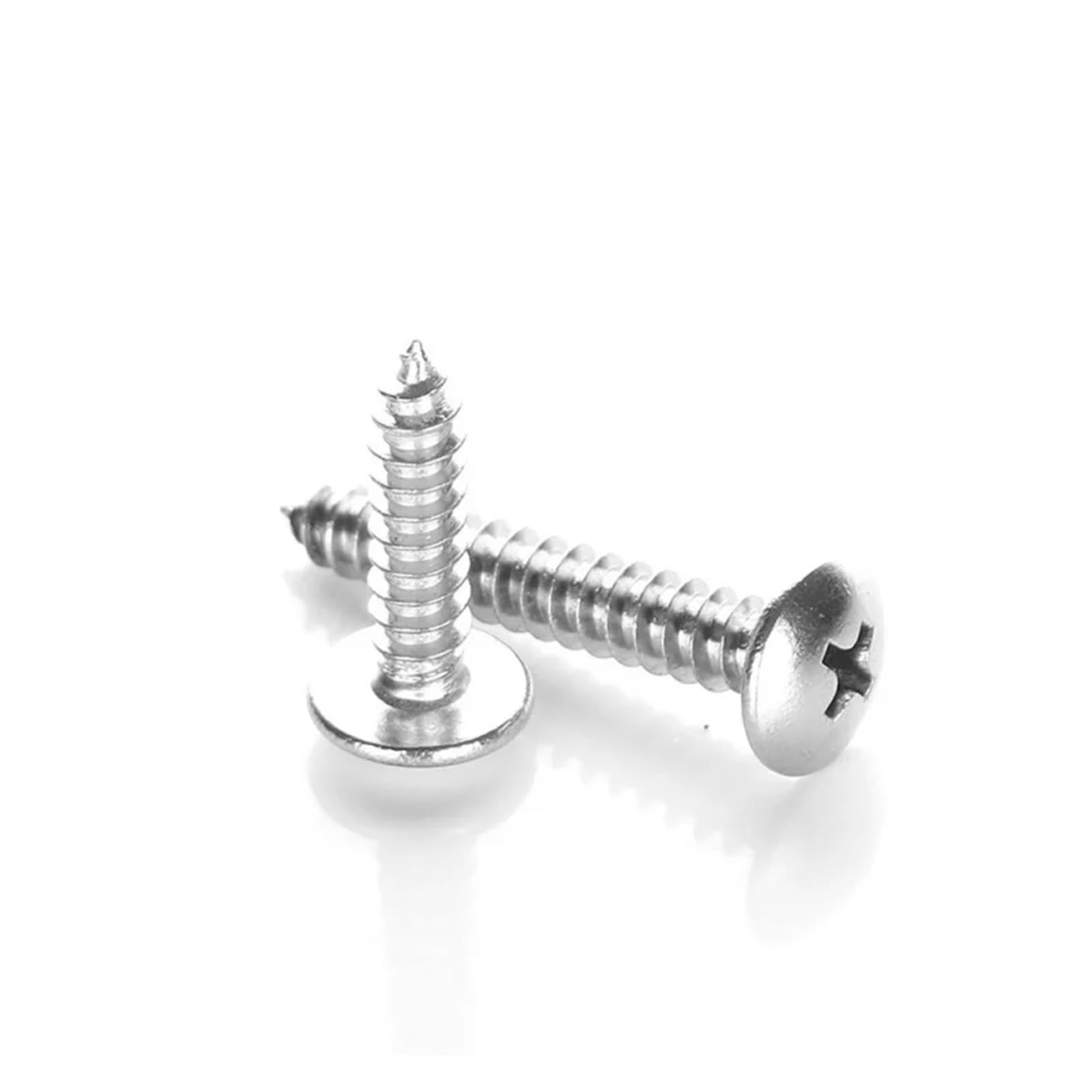 Viti autofilettanti a croce, Confezione da 10 viti autofilettanti Phillips con testa a traliccio in acciaio inossidabile 304 di varie dimensioni(75mm x10pcs,M6)