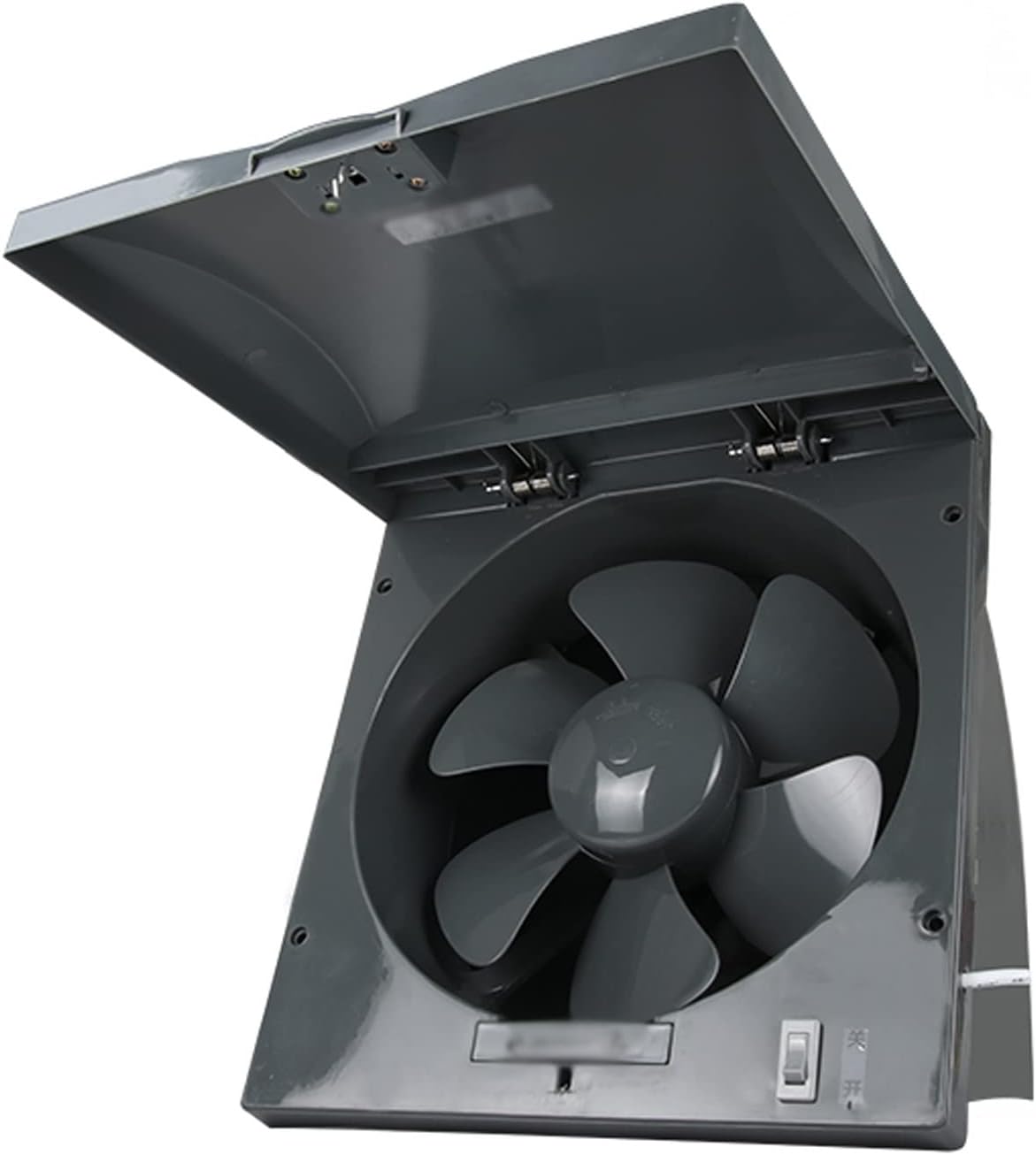 Ventilation Fan 10" Kitchen Exhaust Fan Household Oil Fume Clamshell Ventilation Fan 6-Blade Powerful Ventilating Fan with Oil Collecting Tank, 30W, 417CFM ventilating Fan