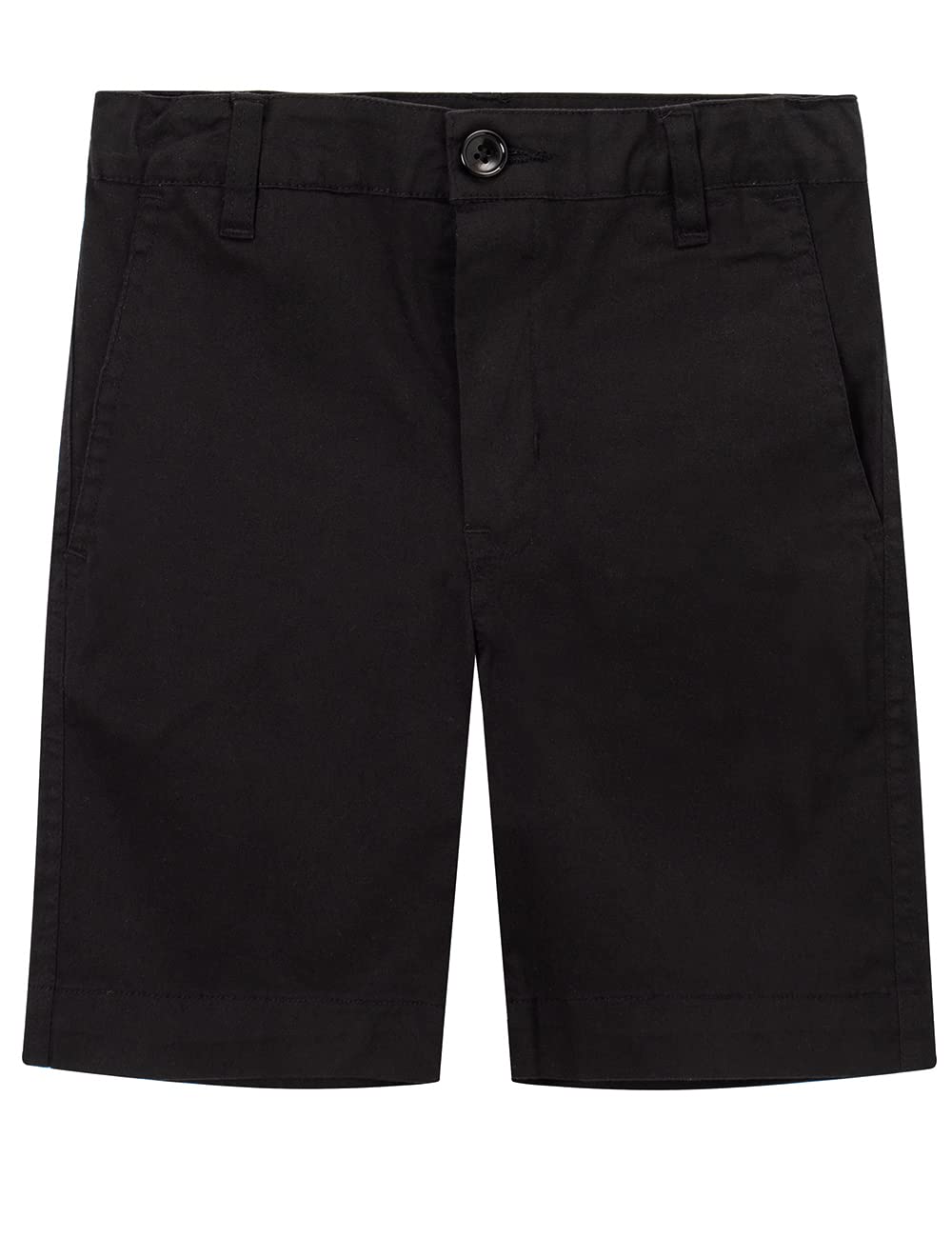 Spring&Gege Pantalones cortos chinos elásticos de sarga de algodón para niño