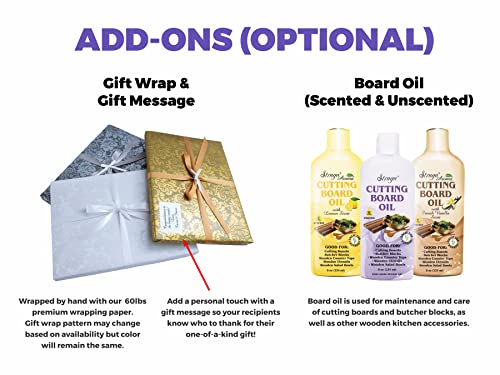 Personalized Cutting Boards, Laser Engraved Customizable Regal Swirl Design #002, Handmade Wooden Kitchen & Chopping Board, Unique Wedding, Christmas, Housewarming, Anniversary, Straga Home Decor Gift #TOP6