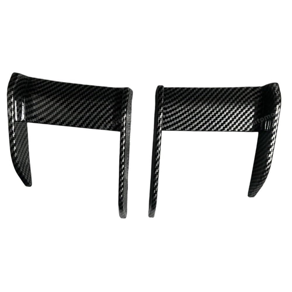 Przedni zderzak samochodowy Spoiler kompatybilny z BMW serii 1 F40 M Sport 118i 120i 128ti 2019 + dyfuzor rozdzielacza ostrze Body Kit Tuning część samochodowa(Carbon Look A)
