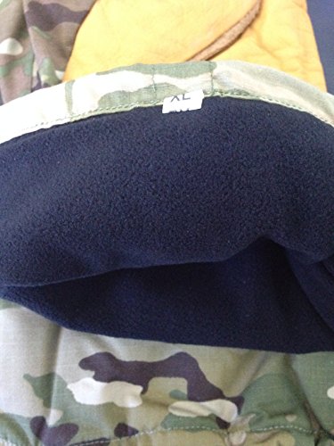 Hank's Surplus Military MultiCam Camouflage Cold Weather Leather Mittens & Wool Liners (Large, MultiCam)