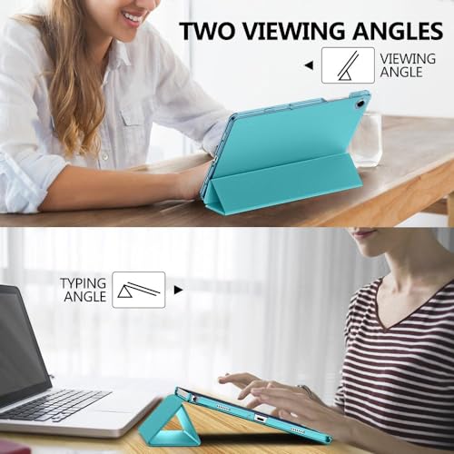 Image of MoKo Case for Galaxy Tab A9+ /A9 Plus 11 inch 2023, Slim Stand Protective Smart Cover with Hard PC Translucent Back Shell for Tab A9 Plus Tablet (SM-X210 /X216 /X218), Auto Wake /Sleep, Azure