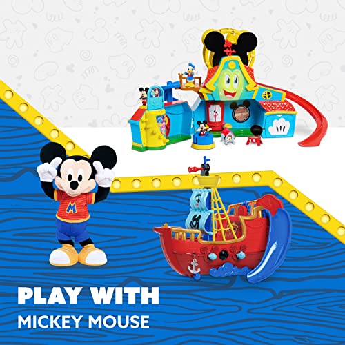 Disney Junior Mickey Mouse Funhouse Treasure Adventure Pirate Ship With Bonus Figures, 19-Piece Toy Figures And Playset, Kids Toys For Ages 3 Up, Amazon Exclusive #TOP6