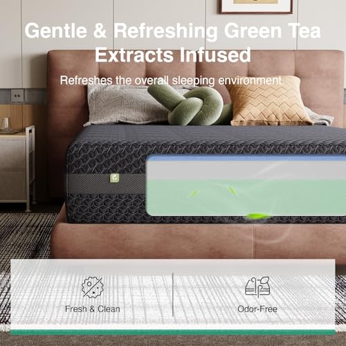 Image of Novilla 8 Inch Full Size Gel Memory Foam Mattress for Refreshing Sleep