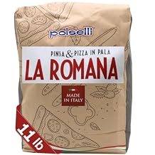 Polselli La Romana Pinsa & Pizza in Pala Flour ,11 lb Type 0 High-Protein Wheat & Rice Flour Blend Ideal for Roman-Style Pizza and Flatbread Light & Airy Crust, Crunchy Texture, Perfect for Sourdough & Artisan Baking