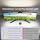 Quntis 66cm Curved Monitor Lampe mit Fernbedienung, Verstellbare Winkel Warmweiße Hintergrundbeleuchtung Monitor Light Bar mit Auto-Dimmen, Flimmfrei Bildschirmlampe Anti-blaulicht Schreibtischlampe