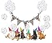Produktbild FunPa Hunde Geburtstag Deko, 24Pcs Paw Prints Latex Ballons Hund Pfoten Luftballons mit Paw Print Sackleinen Banner Dreieck Flaggen Pet für Pet Geburtstagsparty Hundegeburtstage Dekoration
