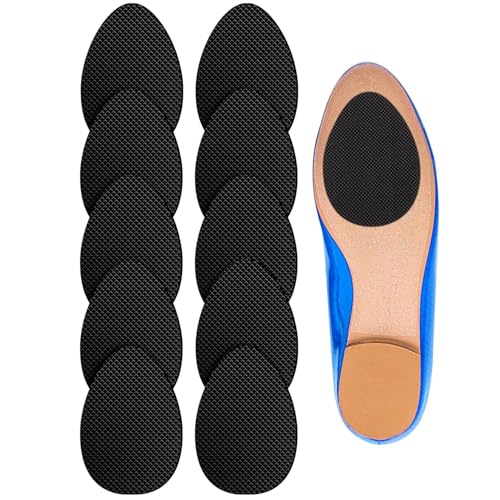 10 Pcs Protectores de Suela de Zapatos Antideslizantes, Suelas de Goma Adhesivas, Suela de Zapato de Tacón Alto Pegatina, para Zapatos de Mujer/Zapatos de Hombre/Tacones Altos