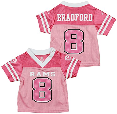 Outerstuff St. Louis Rams NFL Sam Bradford #8 Pink Infants Jersey