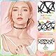 shynek 20er-Pack Tattoo-Halsketten-Set für Mädchen, modisches Stretch-Spitzen-Halsband, Gothic-Elastik-Kragen-Schmuck-Set für Frauen, Teenager-Mädchen