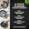 CARON & DOUCET - Ultimate Cast Iron Set: Seasoning Oil, Cleaning Soap & Restoring Scrub | 100% Plant-Based & Best for Cleaning Care, Washing, Restoring & Seasoning Skillets, Pans & Grills! #4