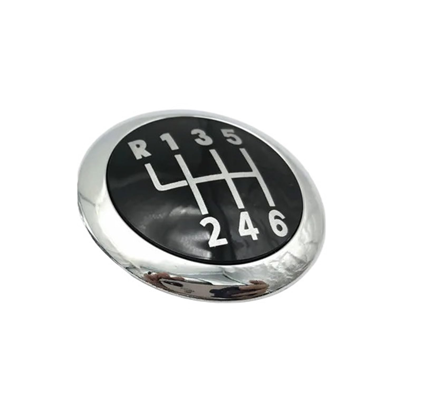 Valtorencia Gear Shift Knob Cover,Fit for Volkswagen/VW/Passat B6 2005-2011 Car Emblem Badge Top Cap Case Shift knob Handle(6 Speed)