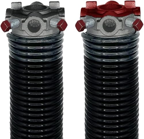 Resortes de torsión para puerta de garaje de alta calidad, par (alambre de 0.295 pulgadas de profundidad x 2 pulgadas de profundidad x 41 pulgadas