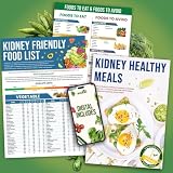 Laminated Kidney Friendly Food List Chart for CKD & Dialysis, Renal Diet