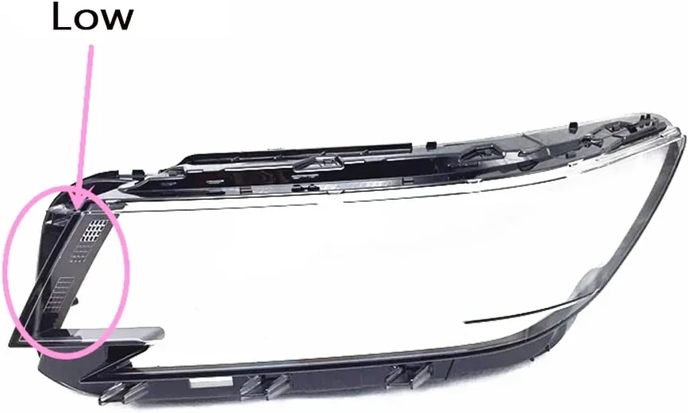Compatible for Volkswagen for VW for Passat 2019~2021 Front Headlight Shell Transparent Lampshade Headlamp Cover Lens Lamp Shade Plexiglass(Low Left) (Low Right)