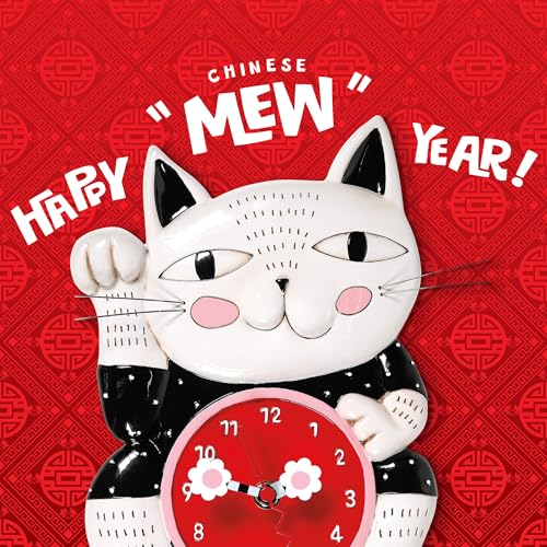 Horloge Allen Michelle Design multicolore hauteur 23cm objet deco mural unique