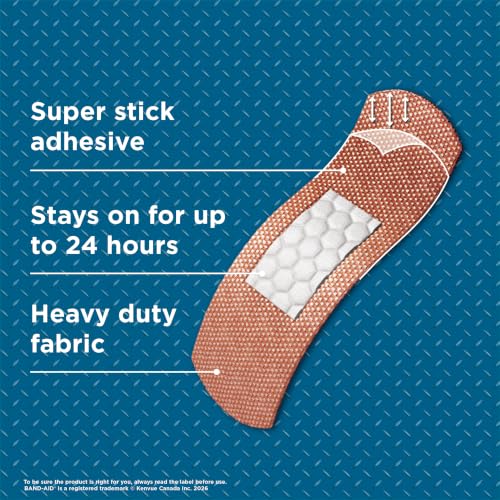 Image of BAND-AID Brand Tough Strips Adhesive Bandages, All One Size, 20 Count