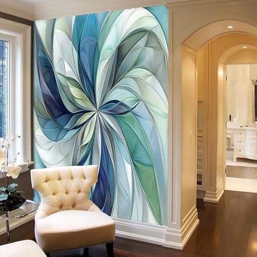 Poster mural intissé fleurs élégance haut de gamme avec effet relief 3D abstrait