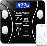 Balança Corporal Bioimpedância Premium Com Visor Inteligente Bluetooth Composição Corporal Peso Controle da Sua Saúde Completo Com Aplicativo
