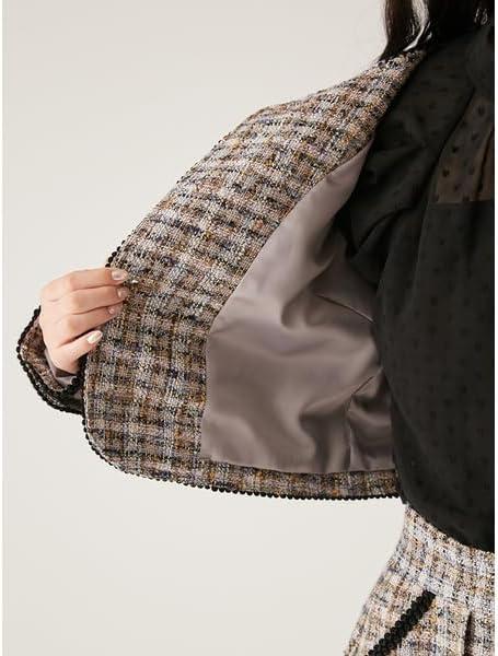 リリーブラウン] ラメツイードジャケット LWFJ251128 レディース