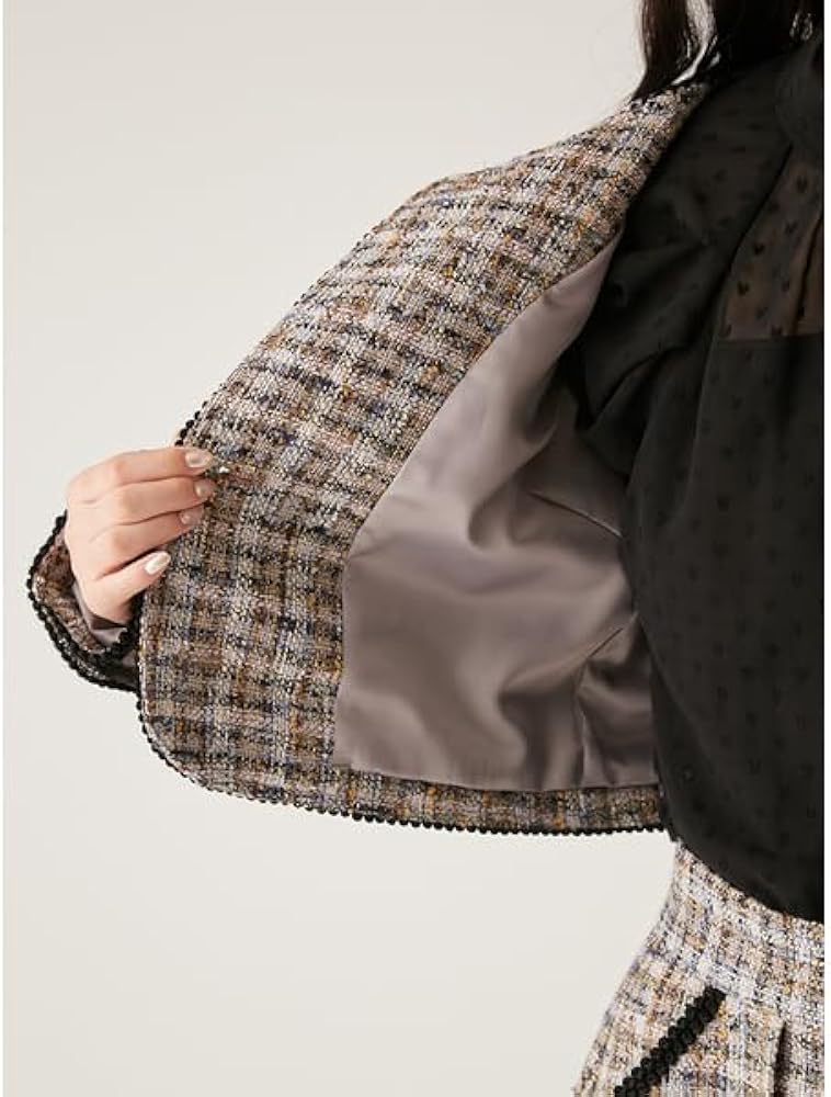 Amazon | ラメツイードジャケット LWFJ251128MIXF | コート