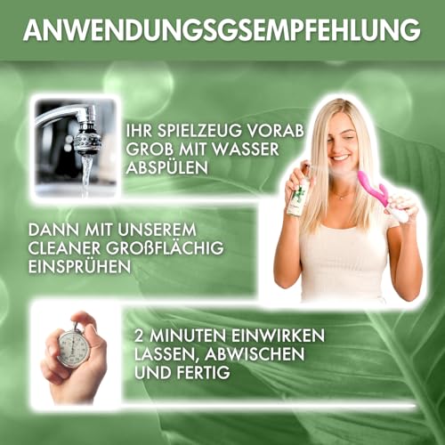 BIO BALANCE Toy Cleaner Spray organisch alkoholfrei Toycleaner hygienische Reinigung für alkoholempfindliche Oberflächen wie Silikon, Latex oder Gummi 150ml