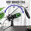Xasbseulk USB Condenser Microphone Kit, Cardioid Condenser Computer PC Mic with Tripod Stand, Professional 48KHZ/16Bit Streaming Podcast Mic for Video/Streaming Singing/Recording/Game/ #5