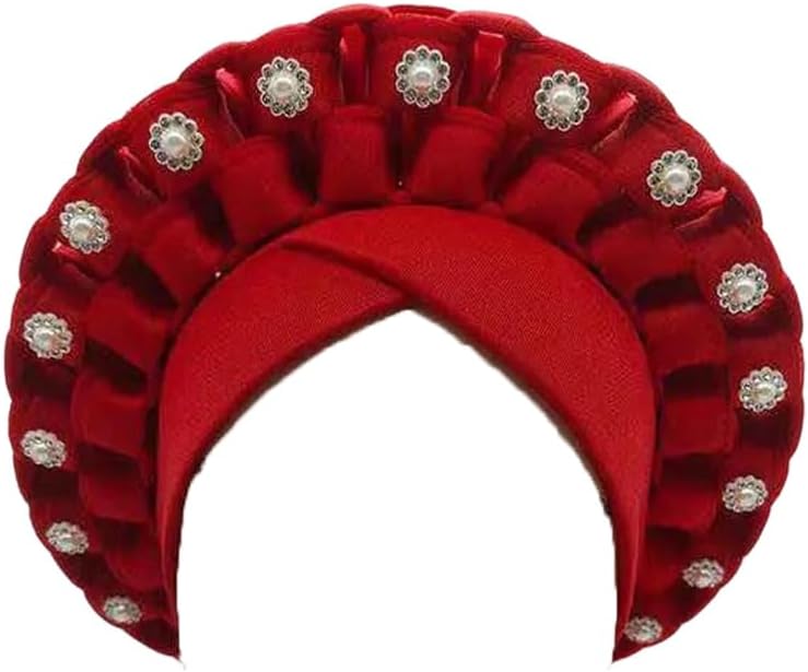 Dvbfufv Fashion African Turban Caps for Women Headdress Bonnet Nigerian Wedding Fleece Headwraps