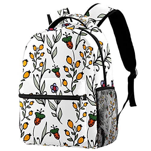 Sac à dos motif abeilles pour femme grand volume multicolore 6