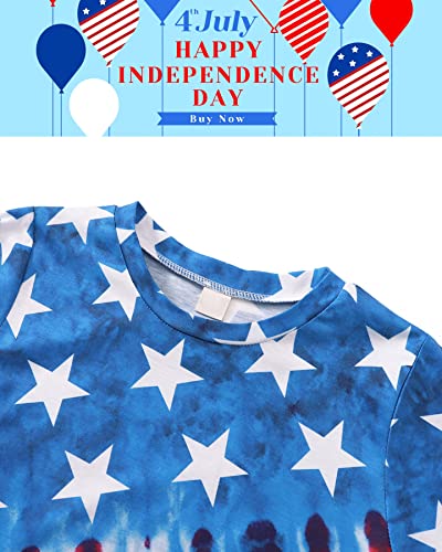 Toddler Boys 4th of July T Shirts American Flag Tees Kids Independence Day Patriotic Short Sleeve Tops3