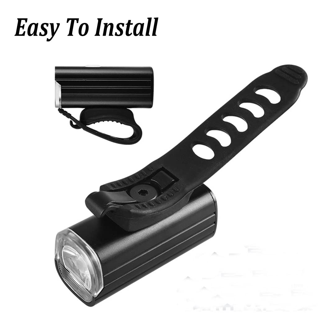 Impermeabile Luce per Bici, USB Ricaricabile Luci per Biciclette, 4 Modalità Luci Faro per Bicicletta Si Adatta a Tutte le Biciclette in Bicicletta da Strada in Montagna