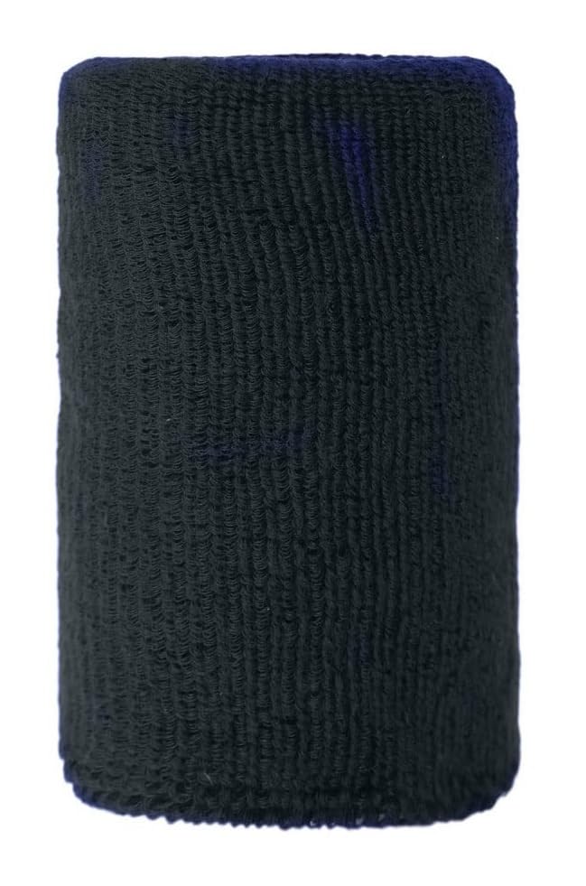 Wrist/Sweat Band for Men & Women 5 Inch - for Gym, Tennis, Badminton, Football, Basketball, Running & Athletic Sports, Sweat Absorbent Wrist Band - Black [1 Pair] (B0CD66QTXD) Amazon Price History, Amazon Price Tracker