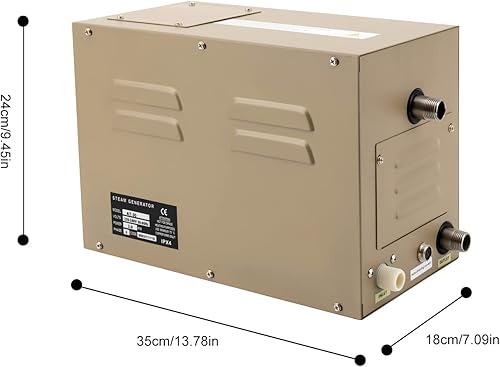 Miniatura 6 de Ethedeal Generador de vapor comercial de 3KW con autodrenante sistema de ducha para baño de vapor en casa, generador de spa de 30 minutos a 12 horas