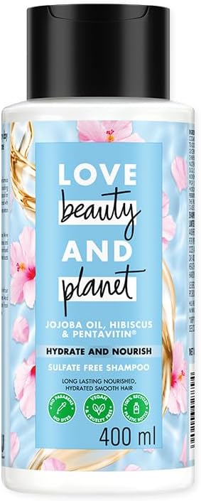 Jojoba oil, Hibiscus & Pentavitin Hydrate & Nourish Sulfate Free Shampoo 400ml