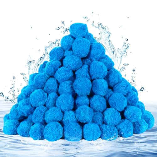 3 lbs Pool-Filterbälle für Sandfilter, wiederverwendbare Pool-Sand-Filterbälle, effiziente Pool-Faser-Filterbälle, blaue Filtermedienbälle für Pool (entspricht 55lbs Pool-Filter-Sand) (1400g, Blau) 3 lbs Pool-Filterbälle für Sandfilter, wiederverwendbare Pool-Sand-Filterbälle, effiziente Pool-Faser-Filterbälle, blaue Filtermedienbälle für Pool (entspricht 55lbs Pool-Filter-Sand) (1400g, Blau)