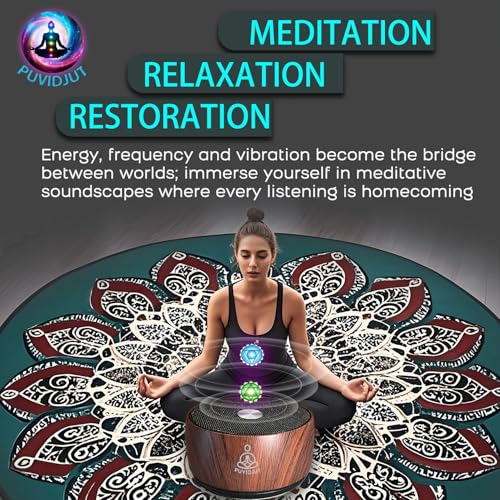 Image of Sound Frequency Machine,Meditation Generator Instrument,Tone Device Tools - Solfeggio Frequencies Bath for Yoga, Mindfulness, Vibration System of Chakra Balancing, 5 Tones, 3 Timers