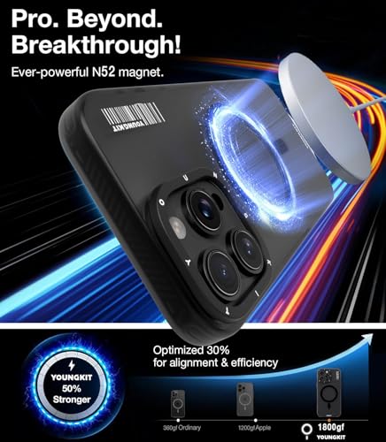 Coque mate iPhone 16 Pro Max antichoc silicone noir MagSafe rigide - 2